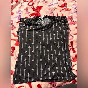 Liz Claiborne Black and White Patterned Blouse